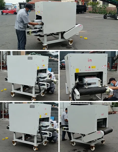 Paraffin crushing equipment: demonstration 2